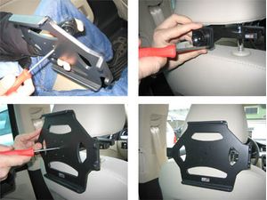 Brodit držák do auta pro se zámkem - Apple iPad 2/3 bez nabíjení