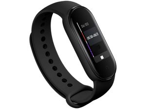 Mobilly Înlocuire curea de silicon pentru Xiaomi Mi Band 5/6, negru