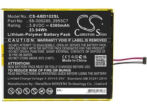 Akku für Amazon Kindle Fire HD 10.1 9, 6300 mAh, Li-Pol