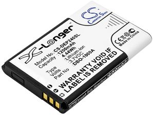 Akkumulátor Doro 1370/1372/2404/6040 és másokhoz, 1200 mAh, Li-Ion
