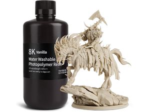 ELEGOO 8K Water-washable Resin Resin 1KG, Vanilla