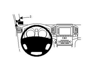 Brodit ProClip Halterung für Toyota LandCruiser V8 08-15, links an Säule