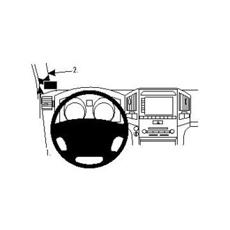 Brodit ProClip montážní konzole pro Toyota LandCruiser V8 08-15, vlevo na sloupek