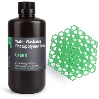 ELEGOO Water-washable Resin 1KG, Green