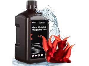 ELEGOO Water-washable Resin 2KG, Red