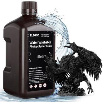 ELEGOO Water-washable Resin 2KG, Black
