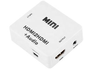 Xput mini HD convertor video de la HDMI la HDMI video și 3.5mm audio, suport 1080p