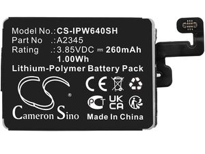 Akku für Apple Watch Series 6 40mm, 260 mAh, Li-Pol
