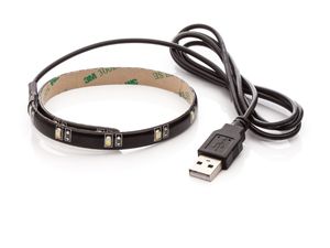 OPTY LED pásek 30cm, do USB, 12 diod, samolepící, bílá