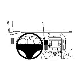 Brodit ProClip montážní konzole pro Hyundai i30 08-12, na střed