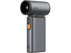 JisuLife Ultra 1, tragbarer Ventilator 3in1 (Ventilator, Staubgebläse und Luftpumpe), 9000 mAh, schwarz