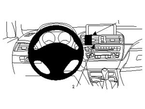 Brodit ProClip für BMW 3 F30, F31 12-19/BMW 3GT, F34 14-19/BMW 4 14-20, für Mitte