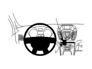 Brodit ProClip pro Ford C-Max/Grand C-Max 11-18/Kuga 13-16 (ne Sony stereo), na střed