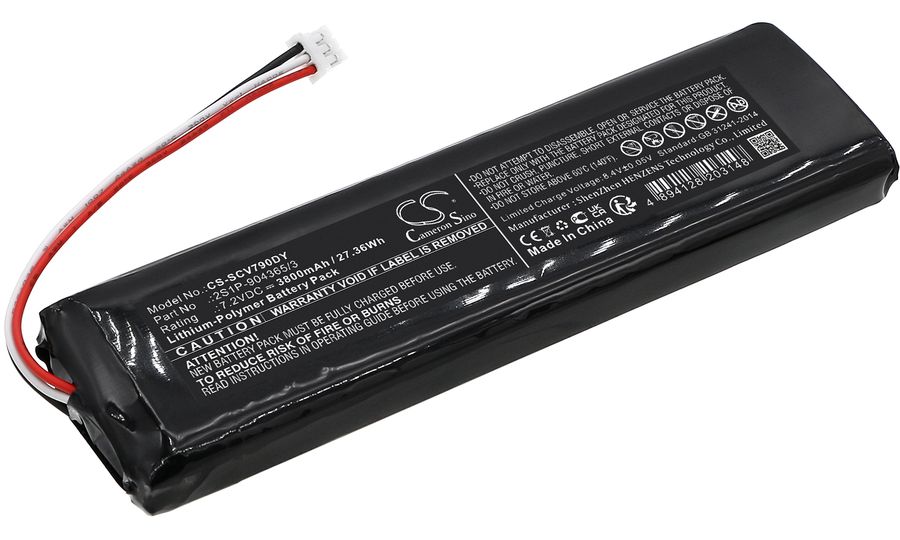 Baterie pentru Sencor Spv-7903t, Spv7903t, 3800 mAh, Li-Ion