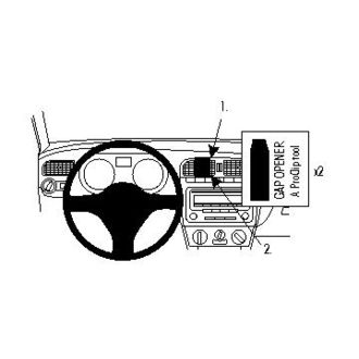 Brodit Монтажна скоба ProClip за Volkswagen Polo 10-17, по средата