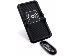 Bezdrátová nabíjecí podložka do auta s držákem telefonu