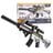 Sunny Blaster HK416D, pușcă de asalt cu gel de apă BB cu accesorii, negru și argintiu