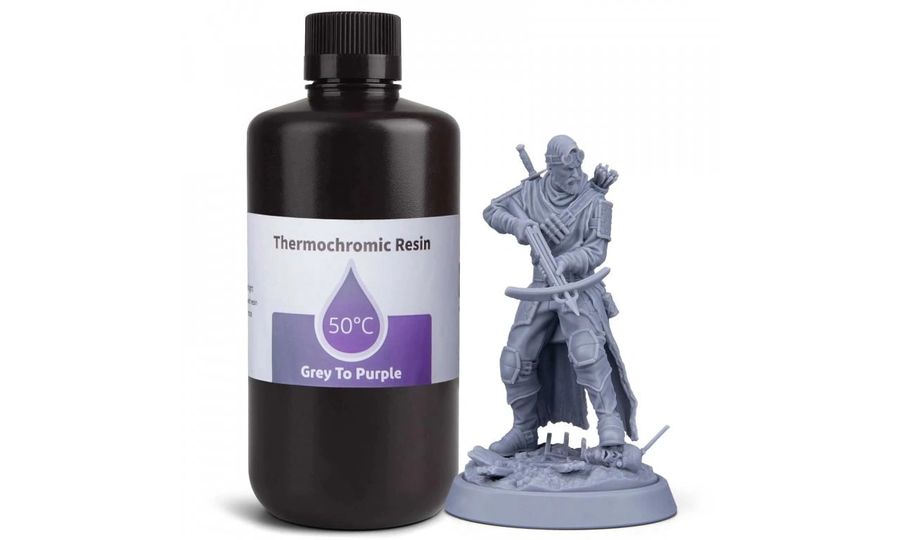 ELEGOO Thermochromic Resin 1KG, From Grey to Purple