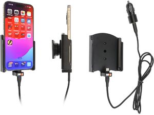 Brodit държач за кола за Apple iPhone 15 Pro Max без калъф, със CL/USB-C зареждане
