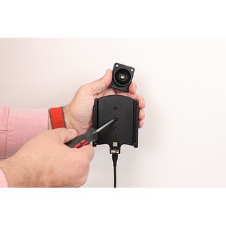 Brodit държач за кола за Apple iPhone 15 Pro Max без калъф, със CL/USB-C зареждане