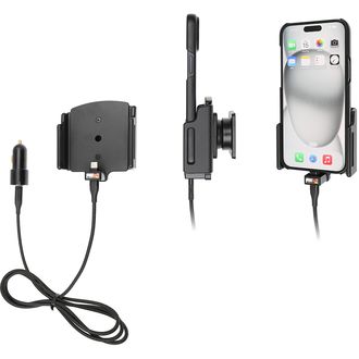Suport auto Brodit pentru Apple iPhone 15 Pro Max/iPhone 15 Plus, reglabil, cu încărcare, neambalat