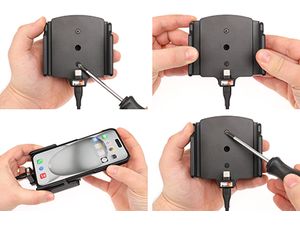 Brodit държач за кола за Apple iPhone 15 Pro Max/iPhone 15 Plus, регулируем, със зареждане, разопаковано