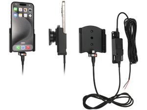 Brodit suport auto pentru Apple iPhone 15 Pro/iPhone 15 fără carcasă, cu încărcare ascunsă