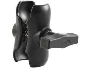 RAM Mounts rövid kar, fém, 1,5 hüvelykes gömbcsuklókhoz (teljes hossz: 89 mm), RAM-201U-B
