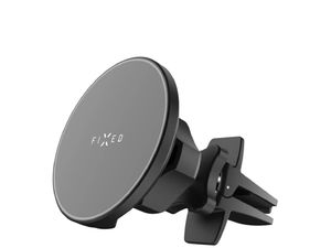 Държач за безжично зареждане FIXED MagRound с поддръжка за монтаж MagSafe, 15W, черен