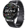 Kronus KR67, ceas inteligent, curea metalică, negru