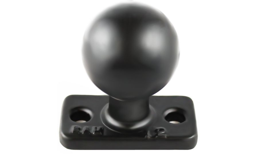 RAM Mounts obdélníkový úchyt na šrouby nebo vruty, 2,5 x 5 cm, s kulovým čepem 1,5", RAM-202U-12