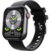 Kronus KR57, ceas inteligent, curea silicon, negru