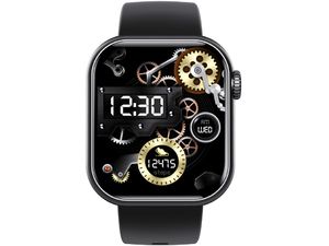 Kronus KR57, ceas inteligent, curea silicon, negru