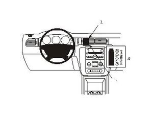 Brodit ProClip Chevrolet Avalanche/Silverado 1500 07-13/2500/3500/Suburban/Tahoe 07-14, na środek