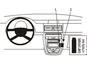 Brodit ProClip montážní konzole pro Volkswagen Fox 05-11, na střed