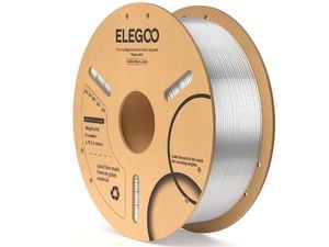 ELEGOO PLA-1.75mm-1KG-Cardboard Spool-Clear