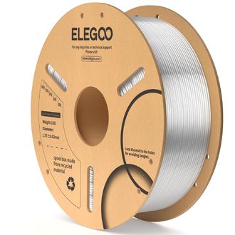 ELEGOO PLA-1.75mm-1KG-Cardboard Spool-Clear