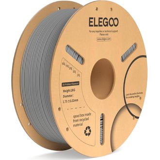 ELEGOO PLA+ -1.75mm-1KG-Cardboard Spool-Grey
