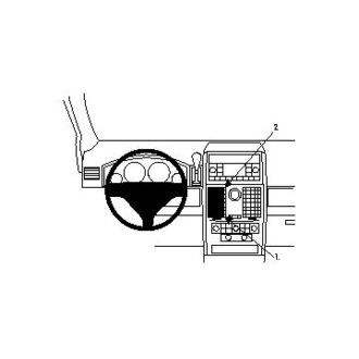 Brodit ProClip montážní konzole pro Chrysler Town & Country 08-11 (Grand Voyager 08-11), na střed