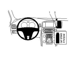 Brodit ProClip montážní konzole pro Volvo S60/V60 11-18, na střed