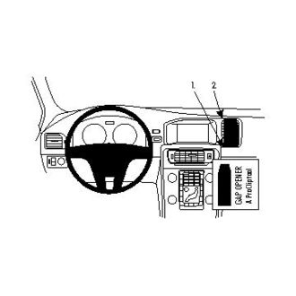 Brodit Suport de montare ProClip pentru Volvo S60/V60 11-18, pentru centru