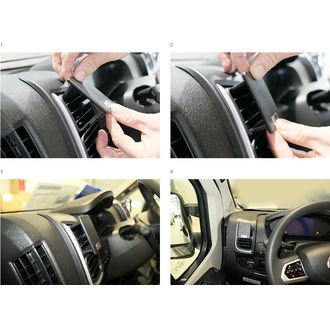Brodit ProClip montážní konzole pro Fiat Ducato 22-24, vlevo na mřížku ventilace