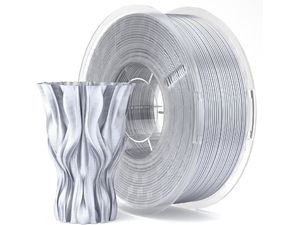 ELEGOO SILK PLA -1.75mm-1KG-Cardboard Spool-Silk Silver