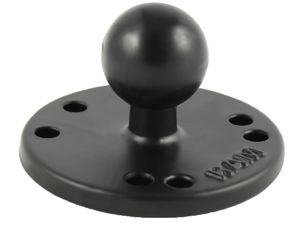 RAM Mounts kruhový adaptér, kovový, AMPS vzor děr, čep 1", RAM-B-202U