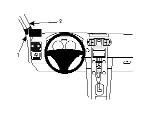 Brodit ProClip Halterung für Volvo C30 07-15, links an Säule