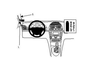 Brodit ProClip Halterung für Mercedes Benz E-Klasse (200-430) Limousine, Coupé 02-09, links