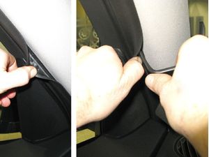 Brodit ProClip montážní konzole pro Mercedes Benz GLK 08-15, vlevo na sloupek