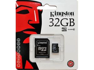 Kingston microSDHC 32GB Class 10 paměťová karta + SDHC adaptér