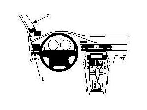 Brodit ProClip rögzítő konzol a Volvo S80 07-11 / V70 / XC70 08-11 modellhez, balra hagyva