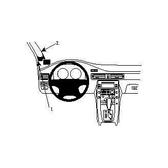 Brodit ProClip montážní konzole pro Volvo S80 07-11/V70/XC70 08-11, vlevo na sloupek